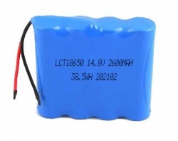 LCT18650 14.8V 2600mAh סוללת Li-Ion